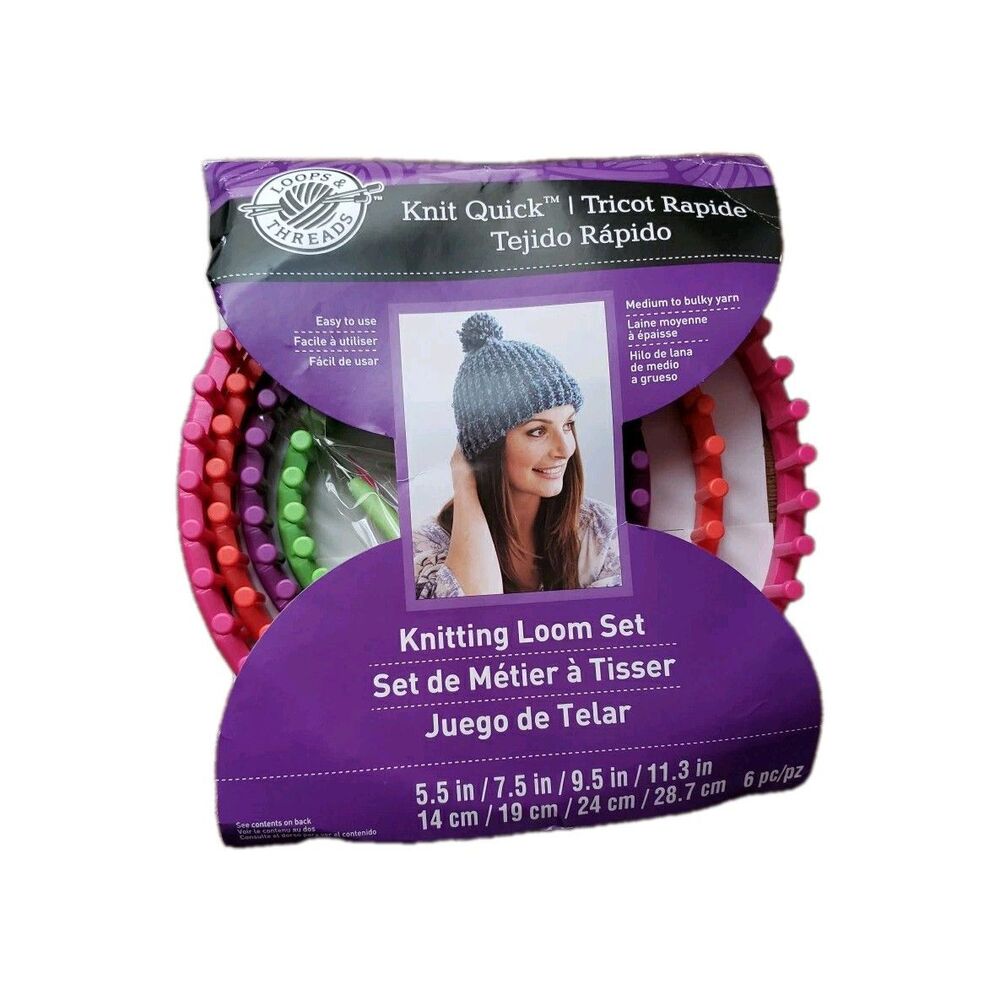 Knit Quick Knitting Loom Set by Loops & Threads New